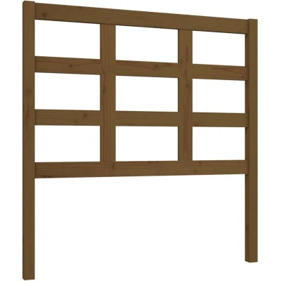 Image of vidaXL Bed Headboard Honey Brown 95.5x4x100 cm Solid Wood Pine
