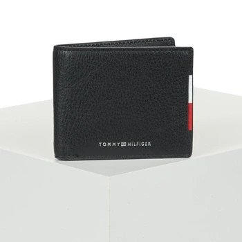 Image of Tommy Hilfiger Men&#039;s TH Central MINI CC Wallet AM0AM13513 Bifold Wallet, Black (Black), OS