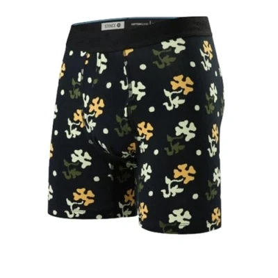 Image of Stance Pop End Men&#039;s Boxer Briefs Multi Floral Patterned Cotton Shorts Underwear Large