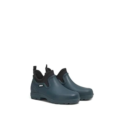Image of Aigle Women&#039;s Lessfor Plus 2 Clog, Storm Blue Black, 5 UK