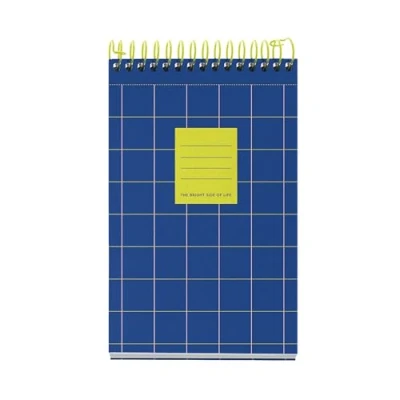 Image of Miquelrius A6 Notebook (105 x 148 mm), 120 70 g/m² Squared Sheets, Rigid Cardboard Cover, 4 Colour Bands, Spiral, No Drilling, Notebook, Cute Stationery, Blue Bright