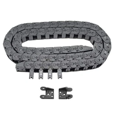 Image of Befenybay R18 Internal Size 10X15mm 1Meter Length Black Plastic Flexible Drag Chain Cable Wire Carrier Open Type for 3D Printer and CNC Machines (10mmX15mm Outside Open)