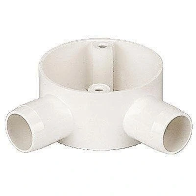 Image of 20MM White Pvc Conduit Angle Box