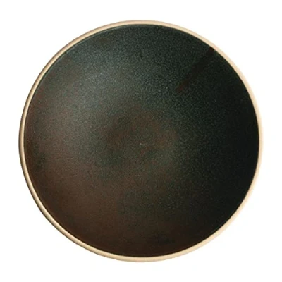 Image of Olympia Canvas Shallow Tapered Bowl Green Verdigris 200mm (Pack of 6)