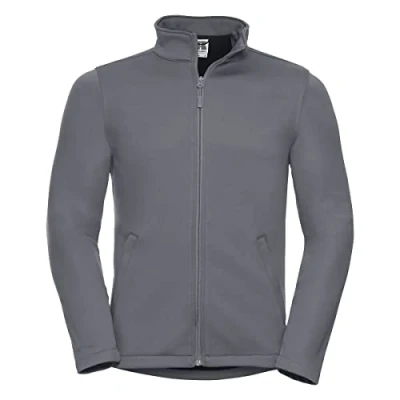 Image of Russell Athletic Mens Smart Softshell Jacket (Convoy Grey) Multicolour Size 2XL