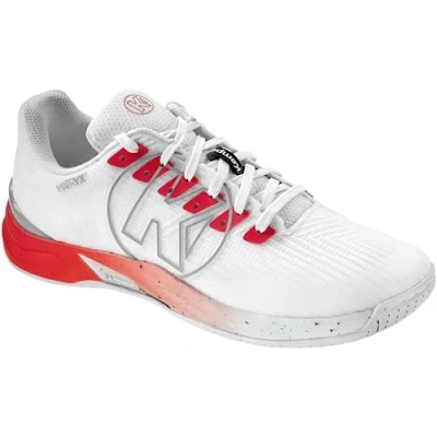 Image of Kempa Attack Pro 2.0 Women Handball Shoes, Trainers, White red, 5 UK