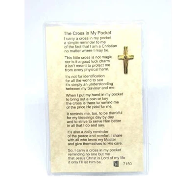 Image of Cross in my Pocket Prayer Card and