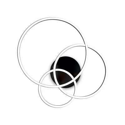 Image of Frame LED Decorative Integrated Wall Light Black, 3000K
