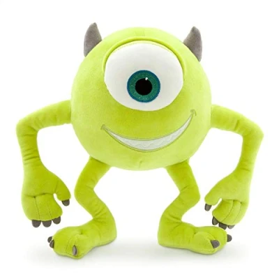 Image of Disney Store Mike Wazowski Small Soft Plush Toy, Monsters, Inc., 27cm/10, Cuddly Creature Made with Feel Fabric Large Embroidered Eye and 3D Horn, Suitable for All Ages