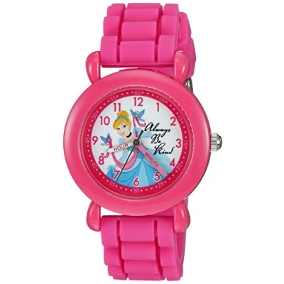 Image of DISNEY Girl&#039;s Analog Quartz Watch with Silicone Strap WDS000019