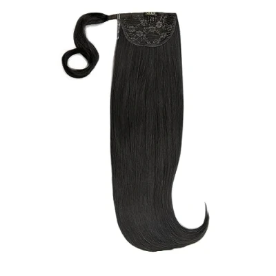 Image of Luxury Gold 22&#039;&#039; 120g Human Hair Pony 1B Natural Black