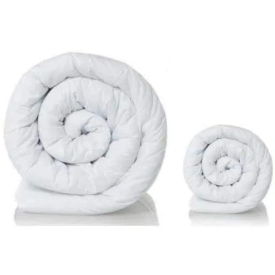 Image of Y H Microfiber 100% Duvet Quilt Winter Warm 15 Tog (4.5+10.5) Combination All Seasons Duvets Quilts (Single)