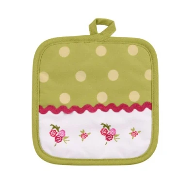 Image of Premier Housewares Cotton Rose Cottage Pot Holder