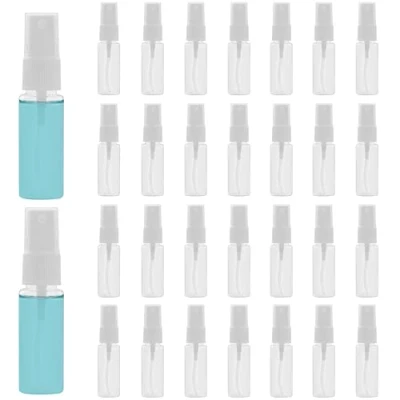 Image of Belle Vous 30 Pack Mini 20ml Atomiser Spray Bottles Fine Mist with Caps Refillable Anti Leak Plastic Bottle for Cleaning, Perfumes, Essential Oils Portable Travel Size