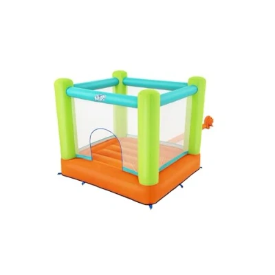 Image of Bestway Jump and Soar Bouncy Castle Kids House with Blower Pump, Indoor/Outdoor Playhouse for Toddlers Little Kids, 1.94m x 1.75m 1.70m