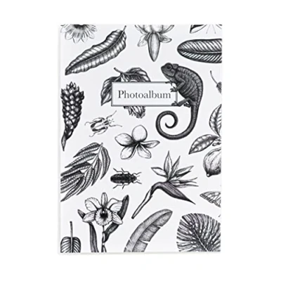 Image of Grupo Erik Tropical BW Photo Album 6x4 10x15 cm Family 36 Pockets Friend Gifts Books For Memories Slip In Black &amp; White