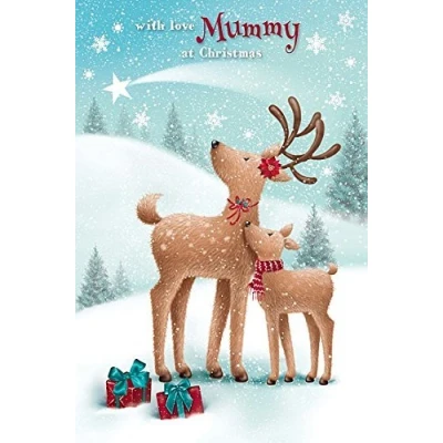 Image of Wishing Well Studios Greetings Card Mummy at Christmas