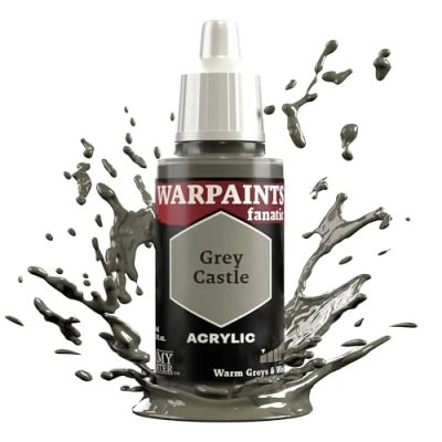 Image of The Army Painter Warpaint Fanatics Grey Castle Acrylics Miniature Hobby Painting for Figures, Quality Paint Wargaming