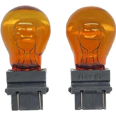 Image of LiteSync HLG 3157 Ax2 Halogen Bulbs Non LED 2 x Replacement Amber Yellow Indicator PY27/7W 183 12V
