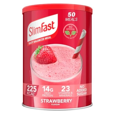 Image of SlimFast Strawberry Flavour, 50 Servings, 1.825 kg