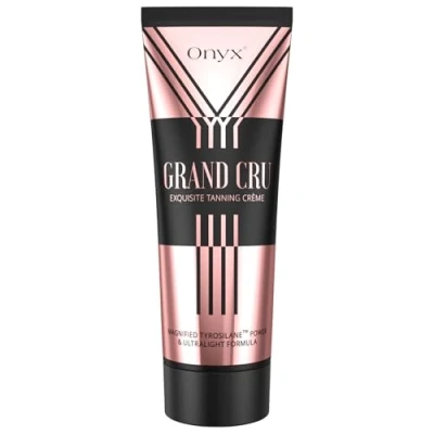 Image of Onyx Grand Cru Sunbed Tanning Accelerator no Bronzer Ultra Light Formula for Streak Free Results Cream Intense Moisturising Skin