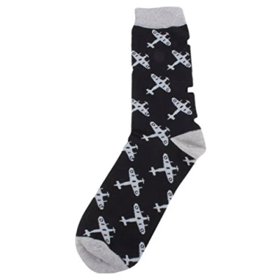 Image of David Van Hagen Mens Spitfire Socks Black/Grey