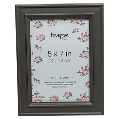 Image of Hampton Frames PALOMA Distressed Shabby Chic Picture Photo Frame Grey 5x7 (13x18cm) PAL301957G