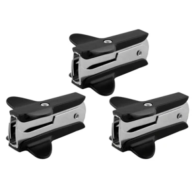 Image of M&amp;G 3 Pack Staple Remover, Small Remover Tool Puller with Security Lock Mini Cute Easy to Carry for Paper Classroom Office Home, Black