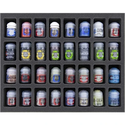 Image of Feldherr FS045A006 foam tray compatible with 32 Citadel paint pots (12 ml / 18 24 ml)