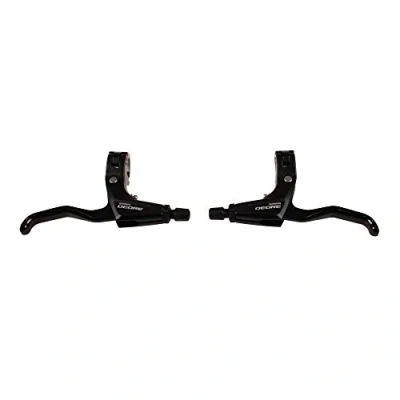 Image of SHIMANO Deore 610 2 Finger Mountain Bicycle V Brake Lever Set BL T610 (Black)