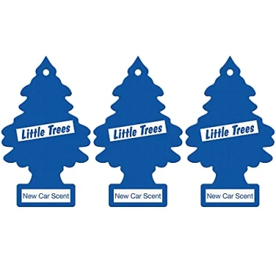 Image of Little Trees Air Freshener Tree LTZ002 New Car Fragrance For Home Boat Caravan Triple Pack