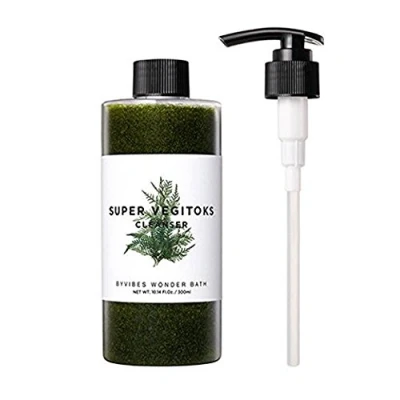 Image of Wonder Bath Super Vegitoks Cleanser 300ml O2 Bubble Cleansing Makeup Remover (Pump + Cleanser)