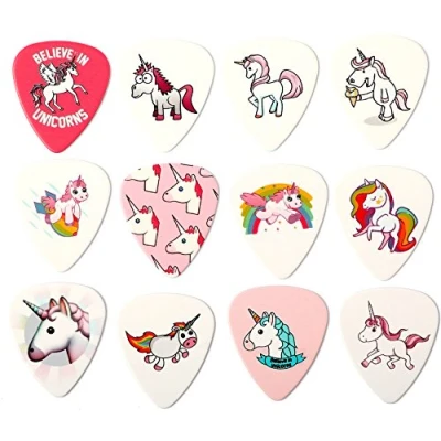 Image of Unicorn Guitar Picks set of 12 Premium Plectrums