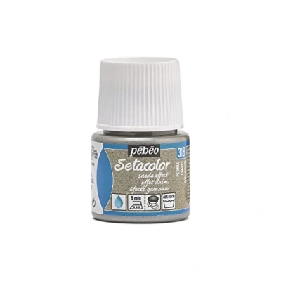 Image of PEBEO Setacolor Suede Fabric Paint 45 Milliliter Bottle, Pebble,Pebble, 295318
