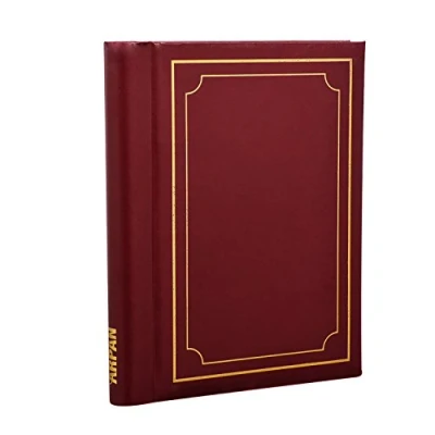 Image of Arpan Photo Albums Self Adhesive Picture Book Padded Spiral Bound 36 Sheets Burgundy