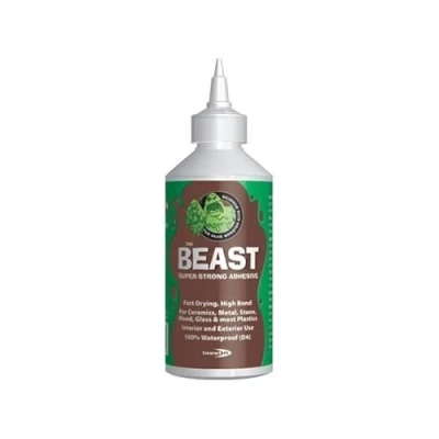 Image of Bond It The Beast Strong Quick Dry Adhesive PU Glue Surfaces Waterproof Brown Monster Adhesive, Super Strong, High For Ceramics, Metal,Wood, Glass And Most Plastics (250ml)