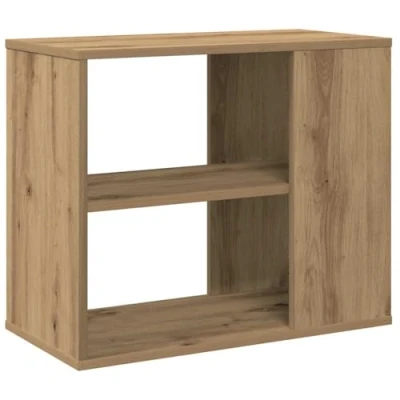 Image of vidaXL artisan oak side cabinet/sideboard/storage cupboard engineered wood, 60x30x50 cm, living room/office furniture brown