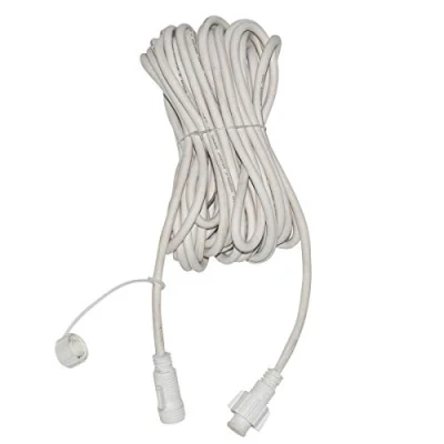 Image of Festive Lights ConnectPro Festoon Fairy Light Extension &amp; Starter Cable Accessories Connectable Outdoor Waterproof Ruber (10m, White Lead)