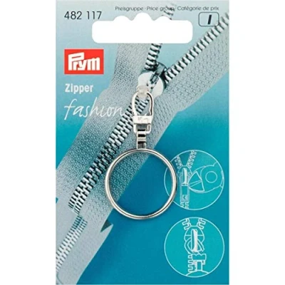 Image of Prym PRYM_482117 1 Fashion Zipper pullers Ring Metal Silver col