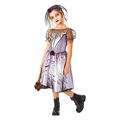 Image of Rubie&#039;s Official Gothic Bride, Prom Queen Halloween Childs Costume, Size Age 9 10 Years