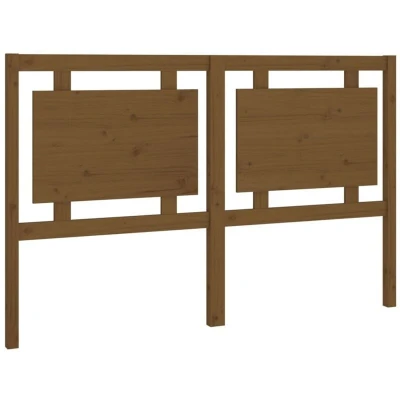 Image of vidaXL Bed Headboard Honey Brown 155.5x4x100 cm Solid Pine Wood