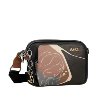 Image of Anekke Heartbeat 3 Compartment Shoulder Bag Functional Design Measures: 25/19/6 Cm Woman Accessories, Various