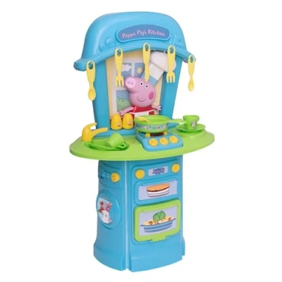 Image of Peppa Pig My First Kitchen Electronic Pretend With Oven, Sink, Hob And Much More Childrens Toy Set Accessories Cooking Playset Educational Roleplay 3+