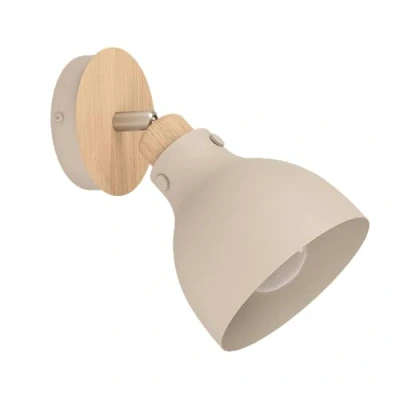 Image of EGLO Arrecife wall light sand/wood look