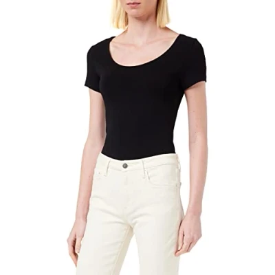 Image of Vero Moda Womens Vmmaxi My Soft U neck Noos T Shirt, Black, XS UK