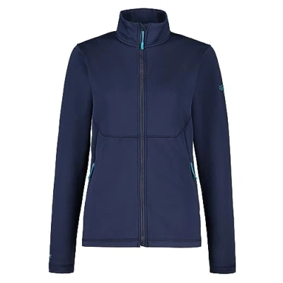 Image of Rab Women’s Geon Jacket Fleece Full Zip for Skiing, Trekking, &amp; Casual Use Deep Ink 12