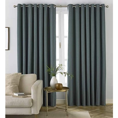 Image of furn. Moon Eyelet Blackout Curtains, Polyester, Mineral, 229 x cm