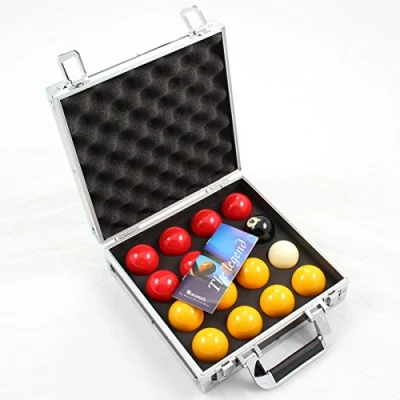 Image of Aramith PREMIER Red &amp; Yellow 2 Inch Pool Balls Sturdy Carrying Case