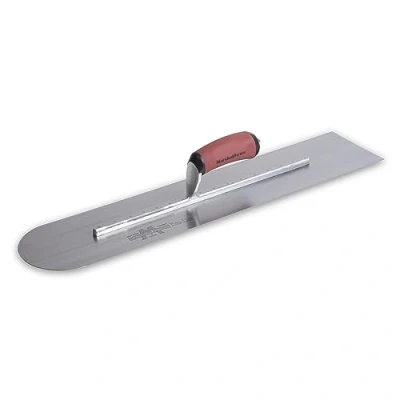 Image of Marshalltown Rounded Front Finishing Trowels, DuraSoft Handle Material, 610mm Length, 102mm Width, Made in The USA, MXS244RD