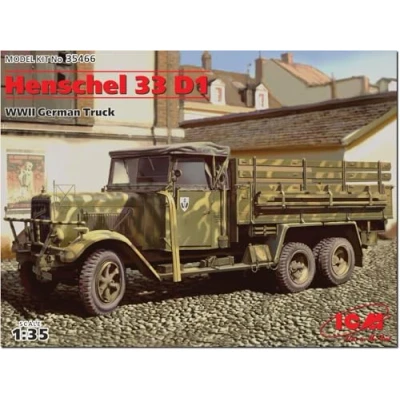 Image of ICM ICM35466 1:35 Henschel 33 WWII German Army Truck, 21 x 6.2 7.2 centimetres